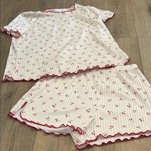Cherry Print Lounge Set